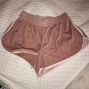Velvet sleeping shorts